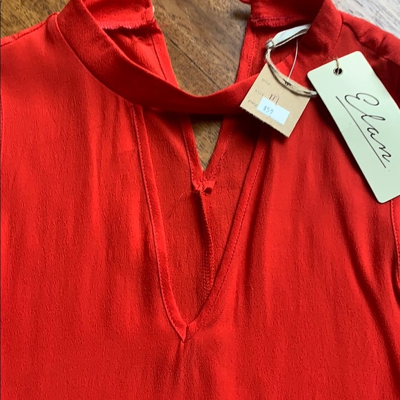 Elan Bright Orange sleeveless dress - Picture 4 of 6